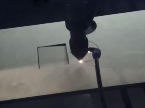 150W CO2 激光切割機(jī) STJ1390 切 18mm MDF板