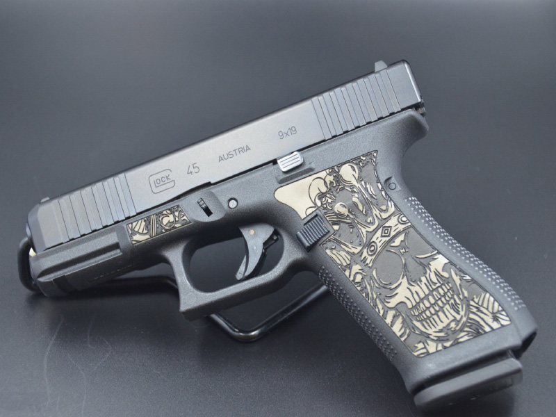 激光槍握把采用聚合物塑料點刻 激光槍握把采用聚合物塑料點刻