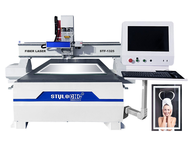 全尺寸 4x8 用于制作 LED 鏡子的光纖激光雕刻機 全尺寸 4x8 用于制作 LED 鏡子的光纖激光雕刻機