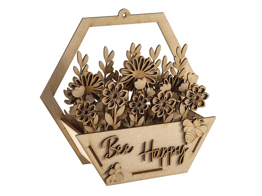 激光切割中密度纖維板工藝品