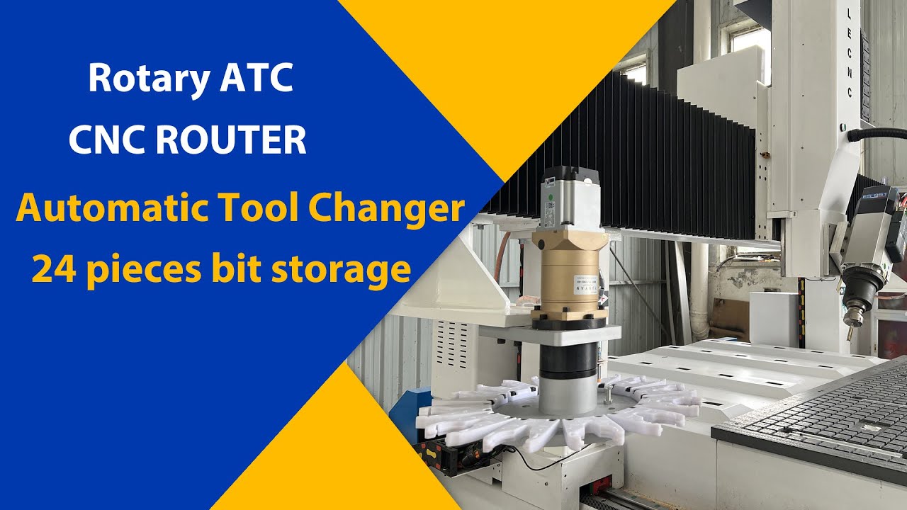 工業型5x10帶雙自動換刀套件的數控木工機