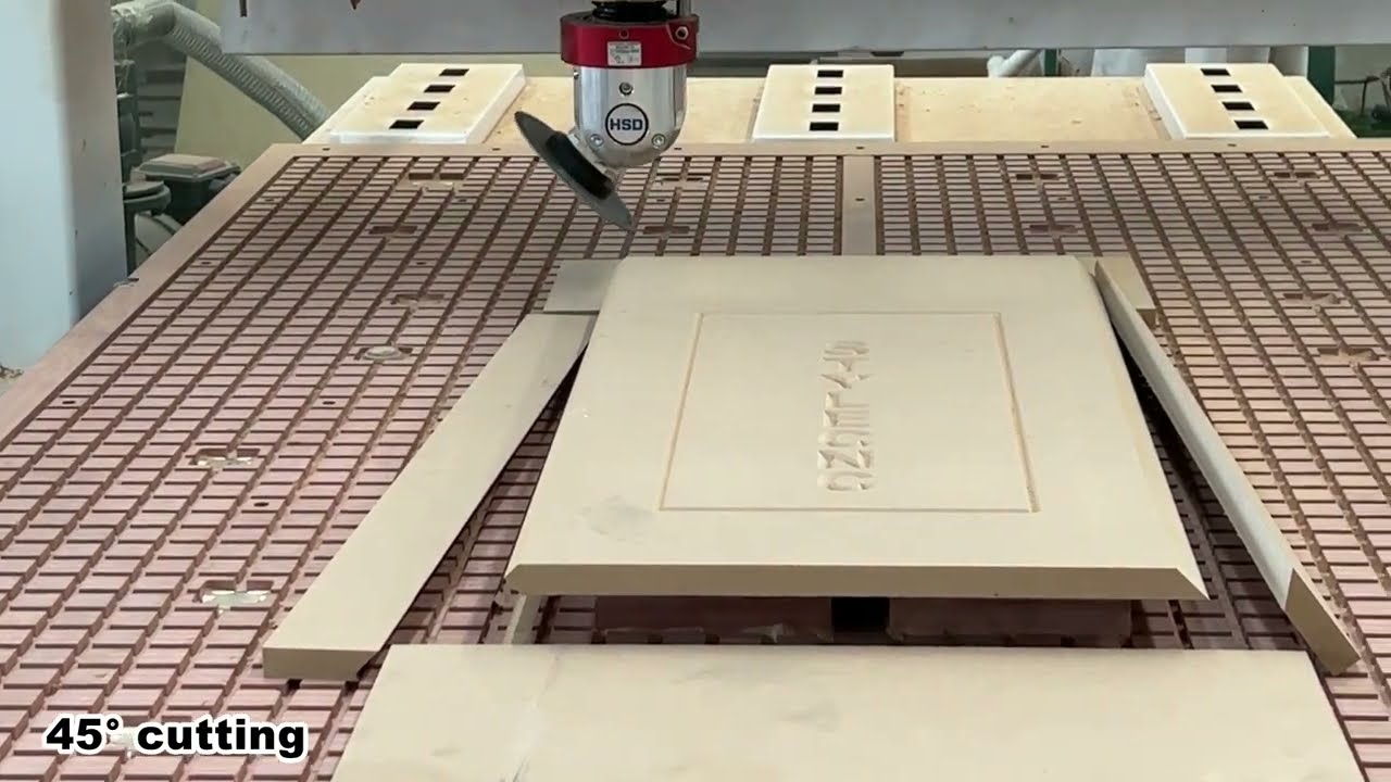 自動換刀數控木工雕刻機工作臺套件,帶 HSD C 軸和主軸 自動換刀數控木工雕刻機工作臺套件,帶 HSD C 軸和主軸